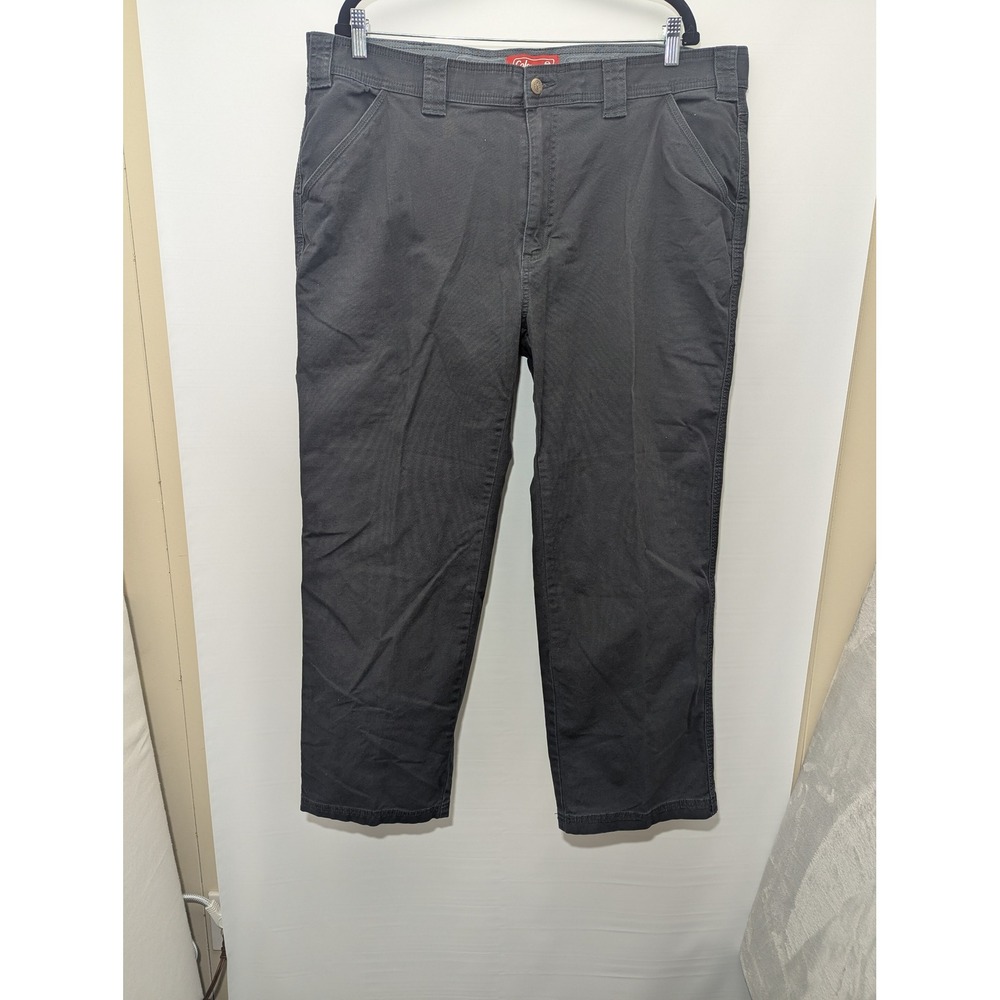 Coleman Utility Pants Mens‎ 40/30 Gray Canvas Carpenter Workwear Rugged Outdoor